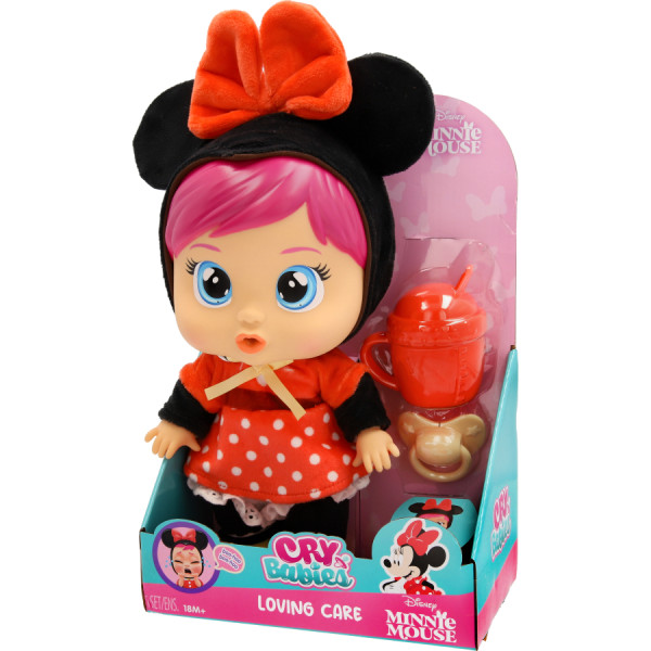 Фото - Інтерактивний пупс Cry Babies CB. ЛЮБОВ І ТУРБОТА DISNEY Лялька Плакса Мінні з аксесуарами 26 cм (927384)