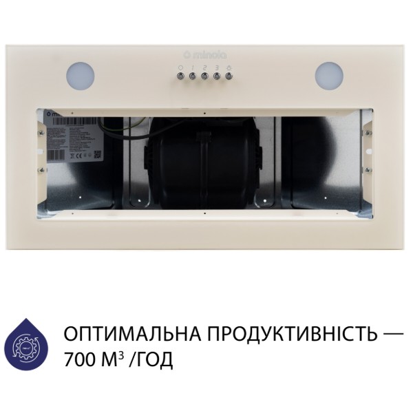 Фото - Вытяжка встраиваемая Minola HBI 5262 IV GLASS 700 LED
