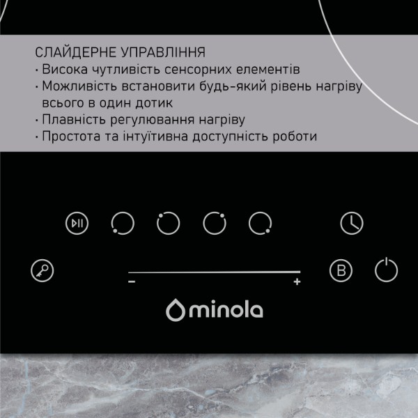 Фото - Варильна поверхня електрична Minola MIS 6075 TBL