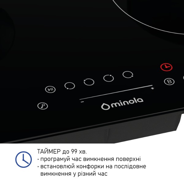 Фото - Варильна поверхня електрична Minola MIS 6075 TBL