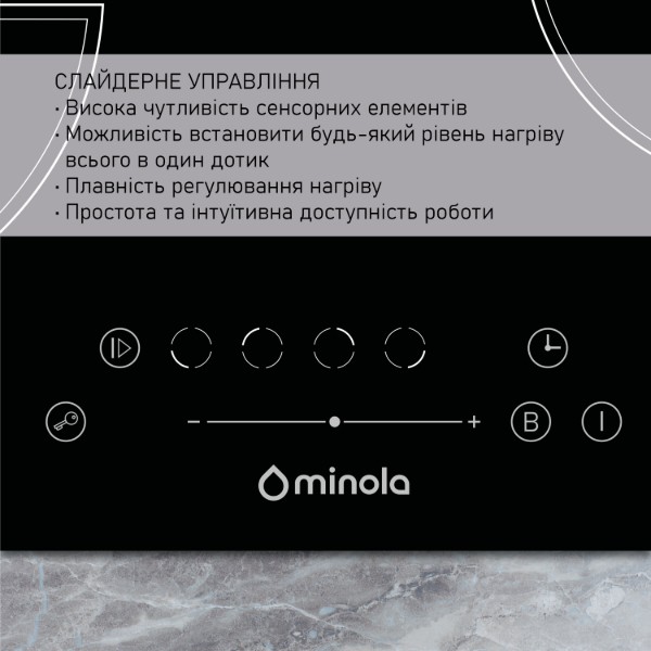 Фото - Варильна поверхня електрична Minola MIS 6076 TBL