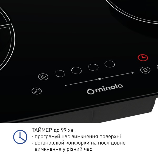 Фото - Варильна поверхня електрична Minola MIS 6076 TBL