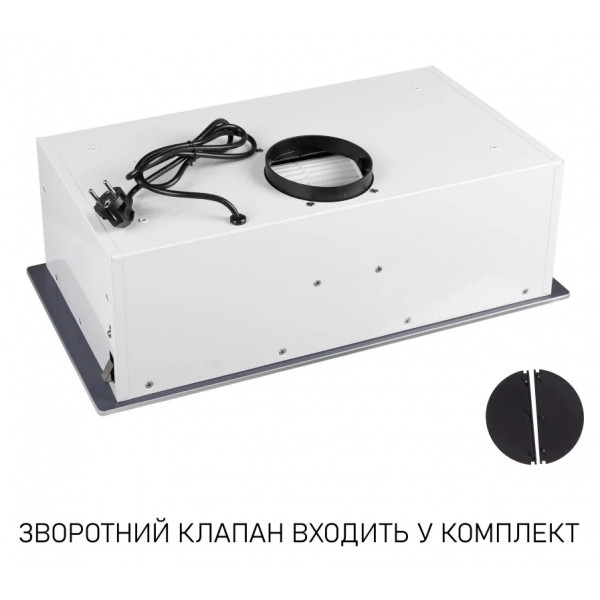 Фото - Витяжка вбудована Minola HBI 6473 WH GLASS 800 LED Line