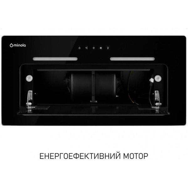 Фото - Уцінка - Витяжка вбудована Minola HBI 6473 BL GLASS 800 LED Line