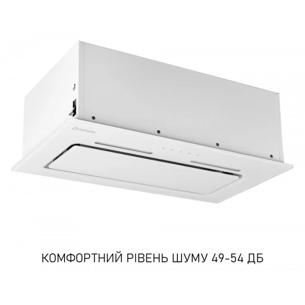 Фото - Витяжка вбудована Minola HBI 6473 WH GLASS 800 LED Line