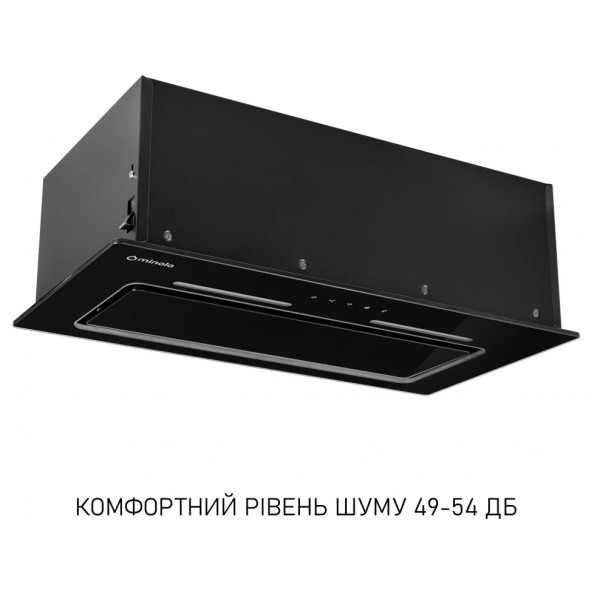 Фото - Уцінка - Витяжка вбудована Minola HBI 6473 BL GLASS 800 LED Line