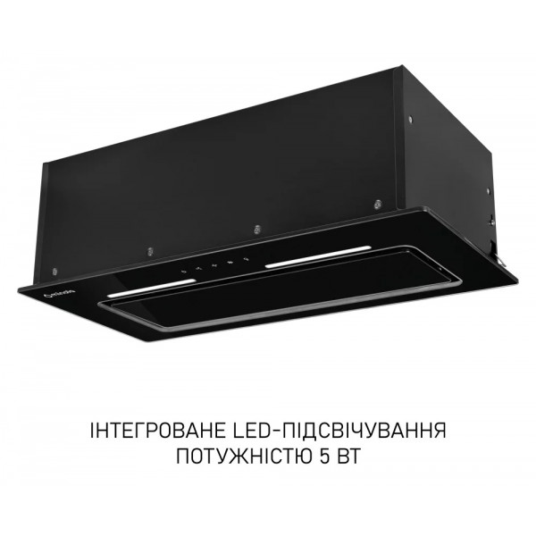 Фото - Уцінка - Витяжка вбудована Minola HBI 6473 BL GLASS 800 LED Line