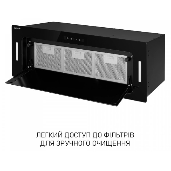 Фото - Вытяжка встраиваемая Minola BGH 9977 BL Silent