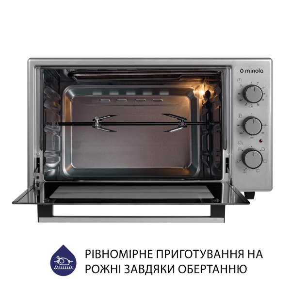 Фото - Піч електрична Minola FOET 3714 GR