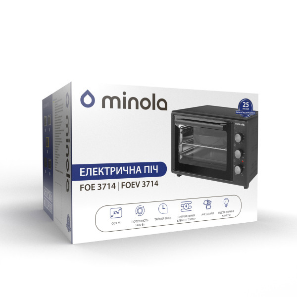 Фото - Піч електрична Minola FOEV 3714 GR