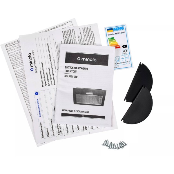 Фото - Витяжка вбудована Minola HBI 5025 BLF LED