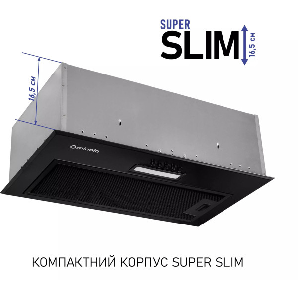 Фото - Витяжка вбудована Minola HBI 5214 BLF 700 LED