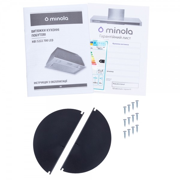Фото - Вытяжка встраиваемая Minola HBI 5222 WH 700 LED