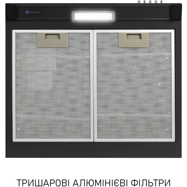 Фото - Витяжка традиційна Minola HPL 522 BL
