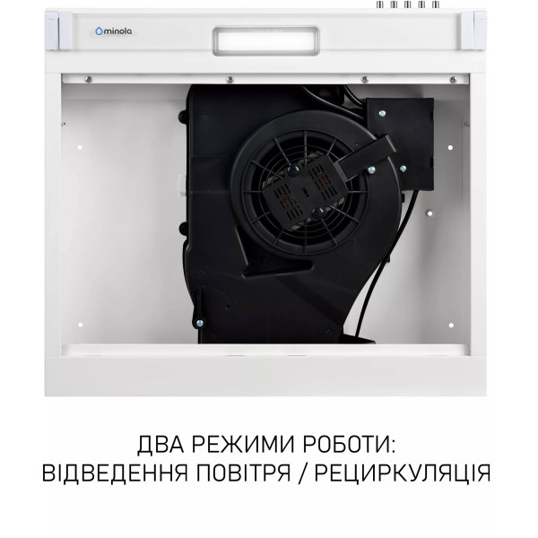 Фото - Витяжка традиційна Minola HPL 522 WH