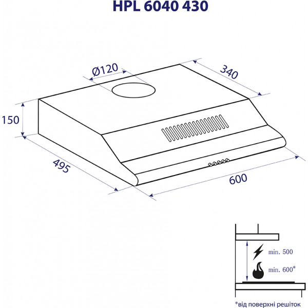 Фото - Вытяжка традиционная Minola HPL 6040 BR 430