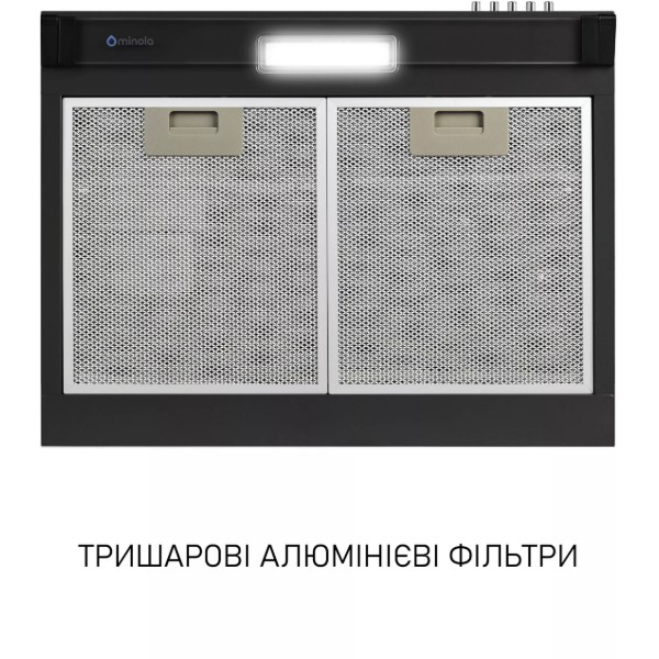 Фото - Вытяжка традиционная Minola HPL 622 BL
