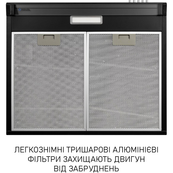 Фото - Вытяжка традиционная Minola HPL 633 BL