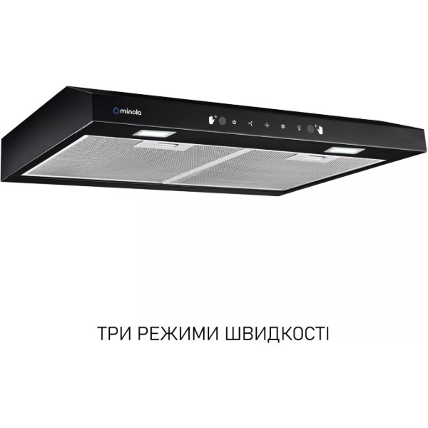 Фото - Витяжка традиційна Minola HPLS 612 BL