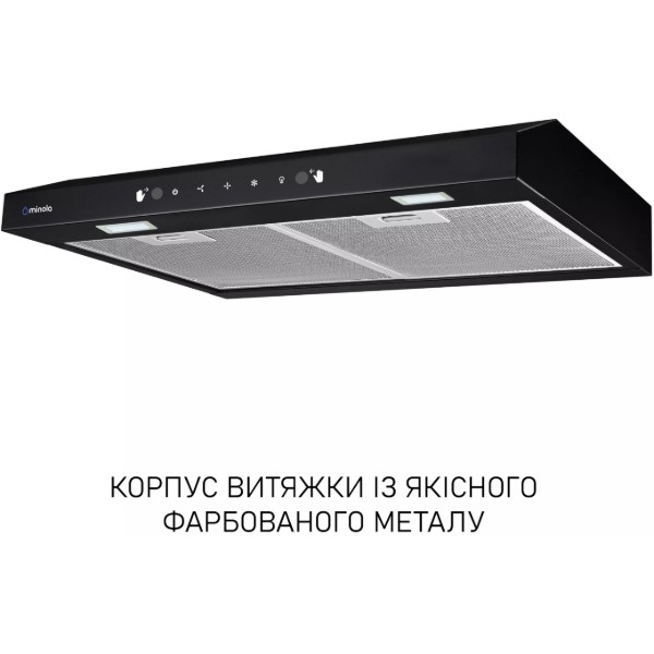 Фото - Витяжка традиційна Minola HPLS 612 BL