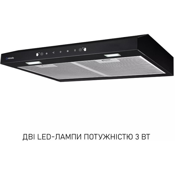 Фото - Витяжка традиційна Minola HPLS 612 BL