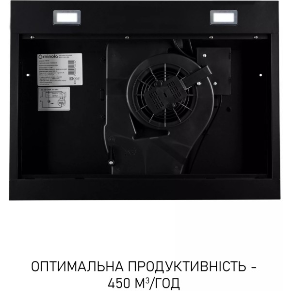 Фото - Витяжка традиційна Minola HPLS 612 BL