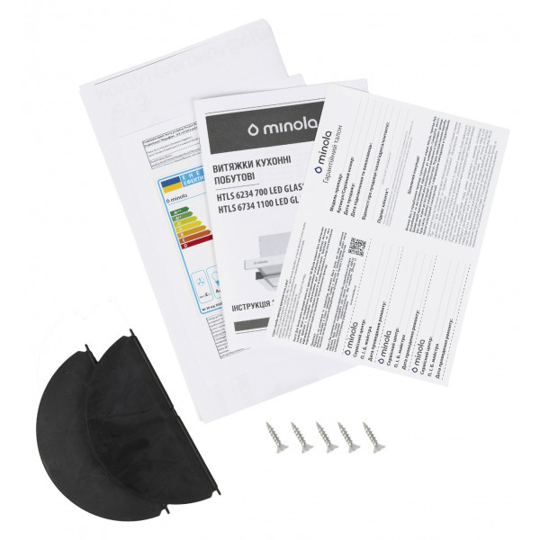 Фото - Витяжка вбудована Minola HTLS 6734 BL 1100 LED GLASS