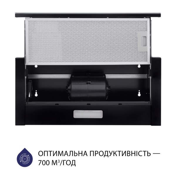 Фото - Вытяжка встраиваемая Minola HTLS 6234 BL 700 LED GLASS