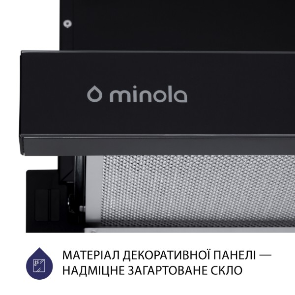 Фото - Вытяжка встраиваемая Minola HTLS 6234 BL 700 LED GLASS