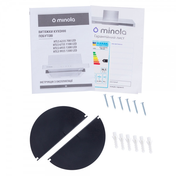 Фото - Вытяжка встраиваемая Minola HTLS 6235 BL 700 LED