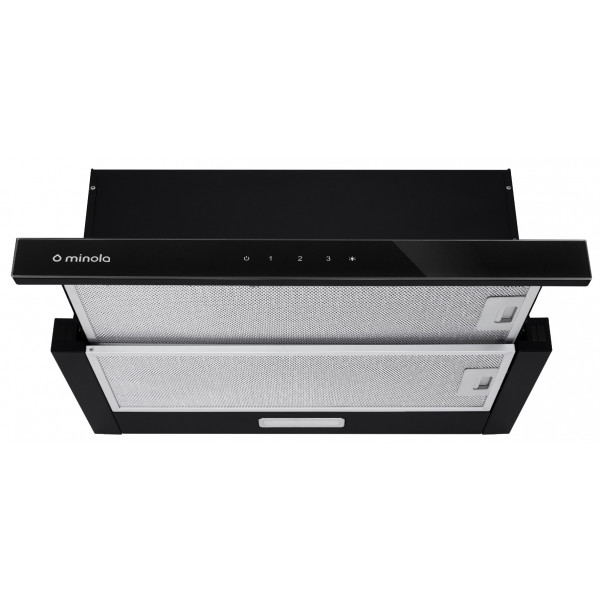 Фото - Витяжка вбудована Minola HTLS 6734 BL 1100 LED GLASS