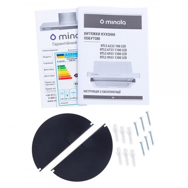 Фото - Вытяжка встраиваемая Minola HTLS 6935 WH 1300 LED