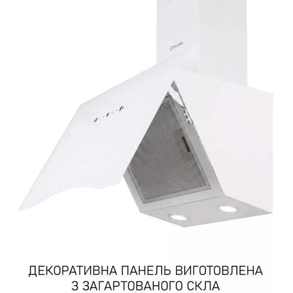 Фото - Витяжка декоративна Minola HVS 6812 WH 1200 LED