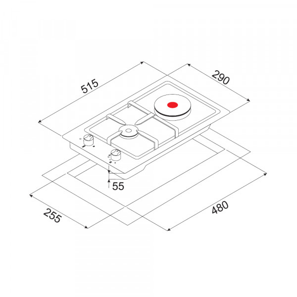 Фото - Варочная панель комбинированная Minola MKM 34013 I