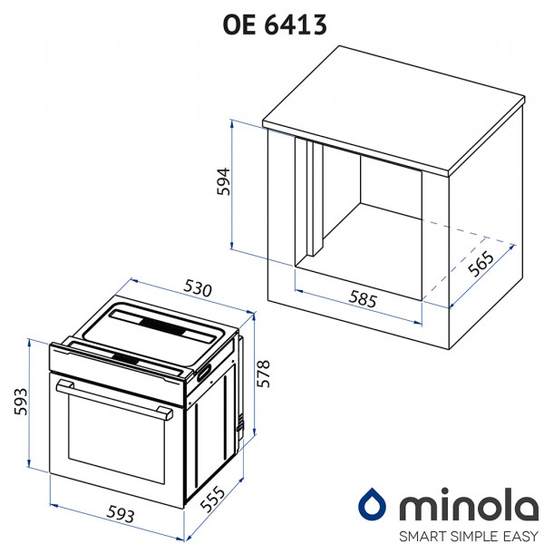 Фото - Духовой шкаф Minola OE 6413 WHITE