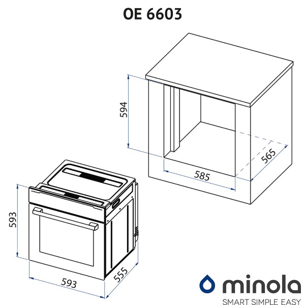 Фото - Духовой шкаф Minola OE 6603 WH