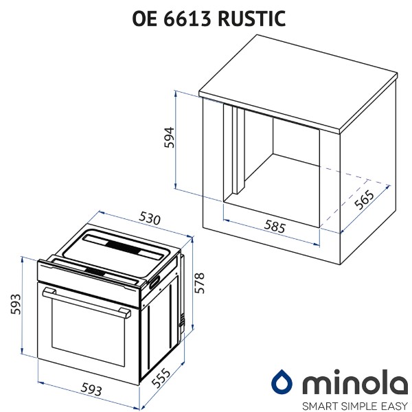 Фото - Духовой шкаф Minola OE 6613 IV RUSTIC