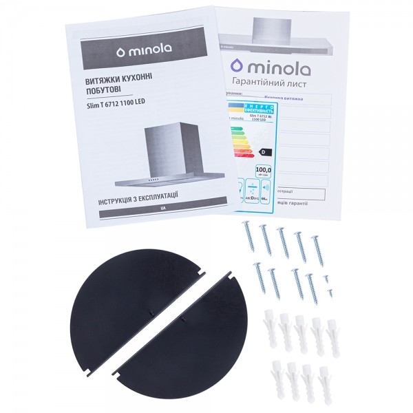 Фото - Вытяжка декоративная Minola Slim T 6712 BL 1100 LED