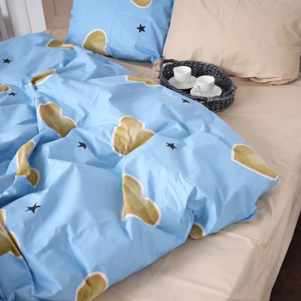 Фото - Комплект постельного белья детский MirSon Бязь Ranforce Elite 17-0463 Love stories 110х140 (2200004664163)