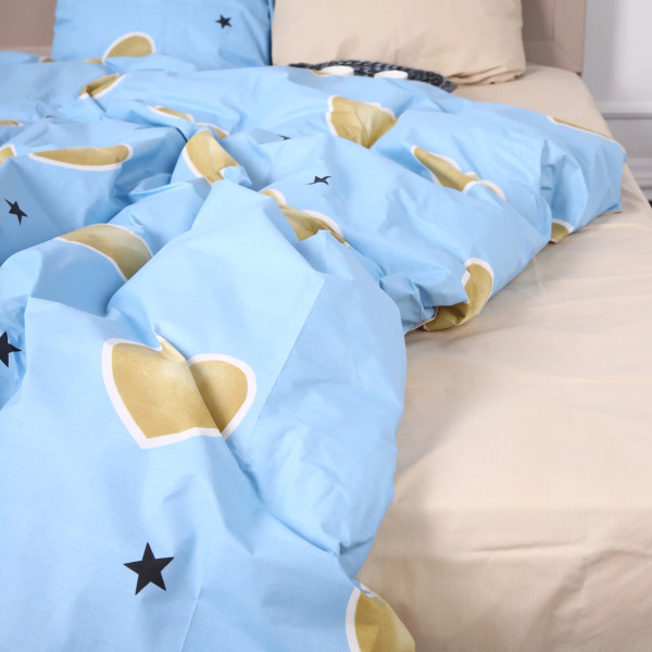 Фото - Комплект постельного белья детский MirSon Бязь Ranforce Elite 17-0463 Love stories 110х140 (2200004664163)