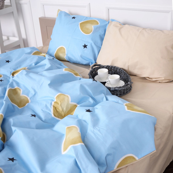 Фото - Комплект постельного белья детский MirSon Бязь Ranforce Elite 17-0463 Love stories 110х140 (2200004664163)