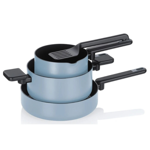 Фото - Набір посуду Kela Mira димчасто-блакитний 5 пр. (15200) Фото - Набір посуду Kela Mira димчасто-блакитний 5 пр. (15200)