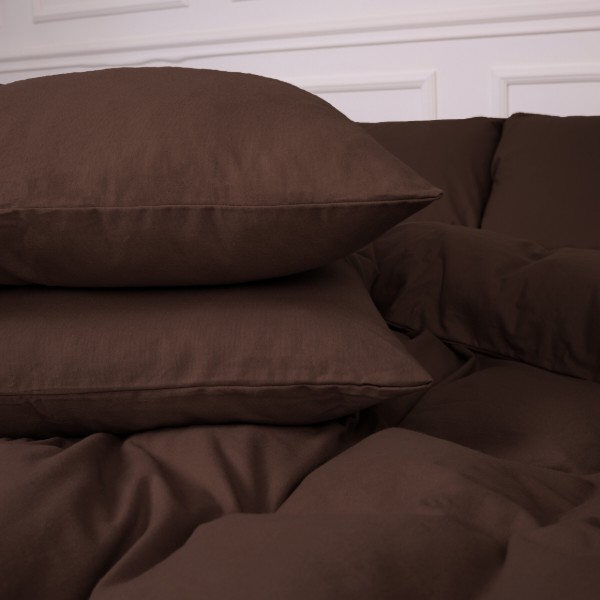 Фото - Комплект постельного белья MirSon 003 Brown 220х240 (2200009648724)