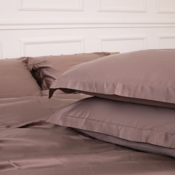 Фото - Простирадло полуторне MirSon 150x200 см №08 Beige Tencel (2200009637469)