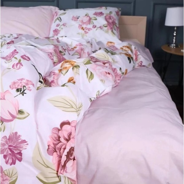 Фото - Комплект постільної білизни MirSon Бязь 17-0726 Peony Whisper 175х210 см (2200010772074)