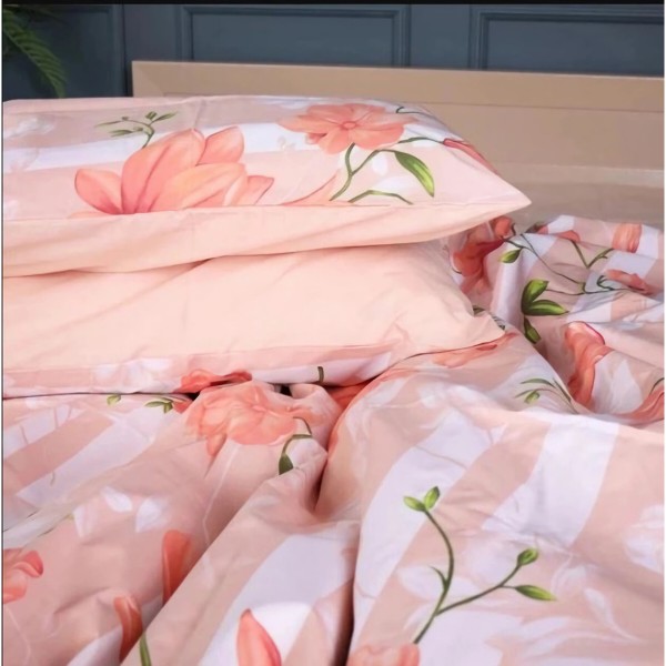 Фото - Комплект постільної білизни MirSon 175х210 см 17-0728 Peach Mist Бязь (2200010772630)