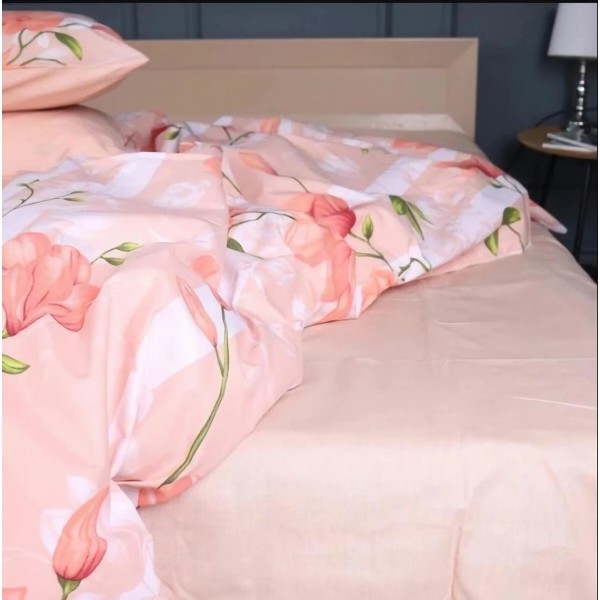 Фото - Комплект постільної білизни MirSon 175х210 см 17-0728 Peach Mist Бязь (2200010772630)