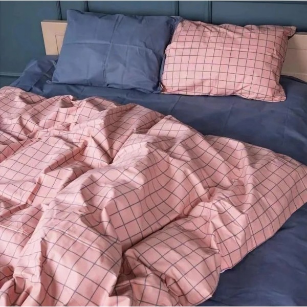 Фото - Комплект постільної білизни MirSon Бязь 17-0731 Pink and Gray Plaid 175х210 см (2200010823707) Фото - Комплект постільної білизни MirSon Бязь 17-0731 Pink and Gray Plaid 175х210 см (2200010823707)