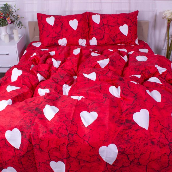 Фото - Комплект постельного белья MirSon 22-1275-1 Marble heart 143х210 (2200004108988)