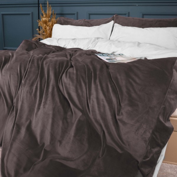 Фото - Комплект постільної білизни MirSon Велюр Winter Frost 28-0001 + 28-0005 Snowdrop Velvet 2х160х220 (2200004004266)